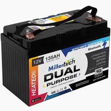 12V 135AH Heated Starting Battery w/ BT