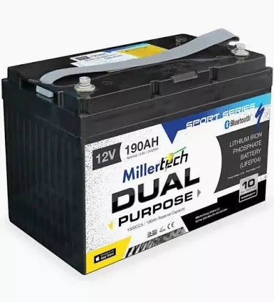 12V 190AH Dual Purpose Sport Series Battery w/ BT (12190-DP)