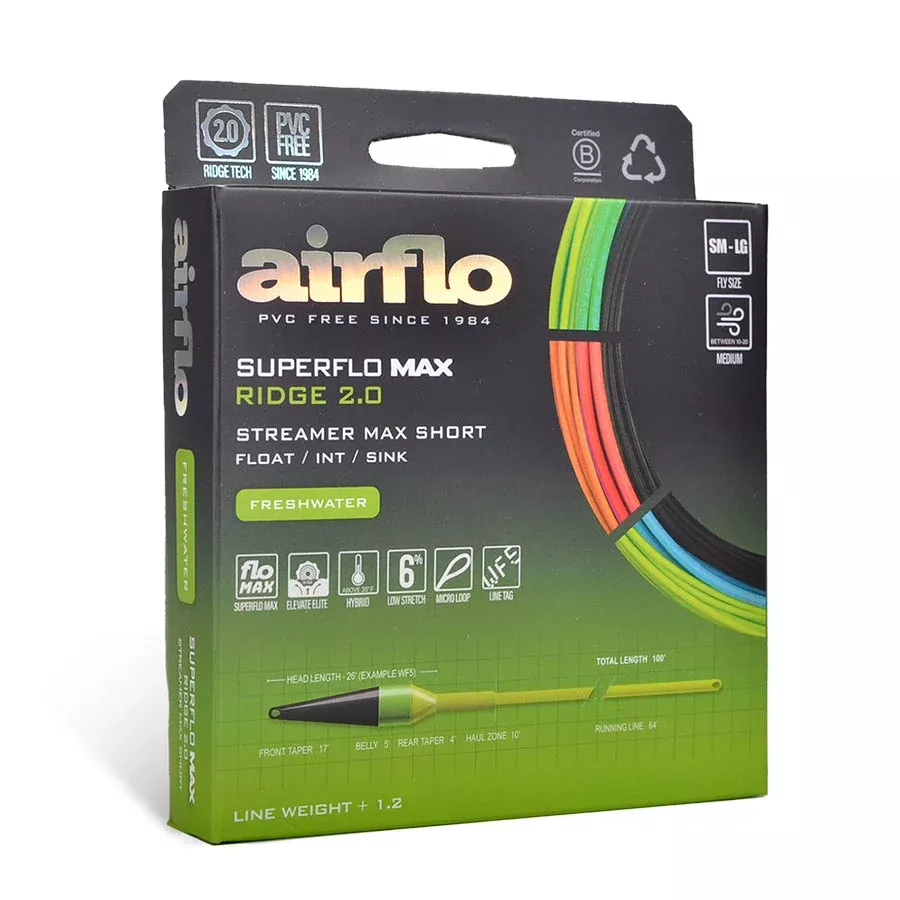 Airflo Superflo Max Ridge 2.0 - Streamer Max Short - Sink Tip Fly Line