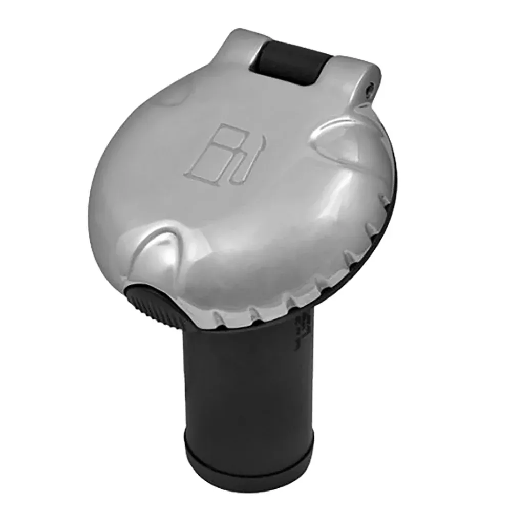 Attwood Deck Fill f/Carbon Canister System - Angled BodyScalloped Chrome Cap [99DFCCAZ1S]