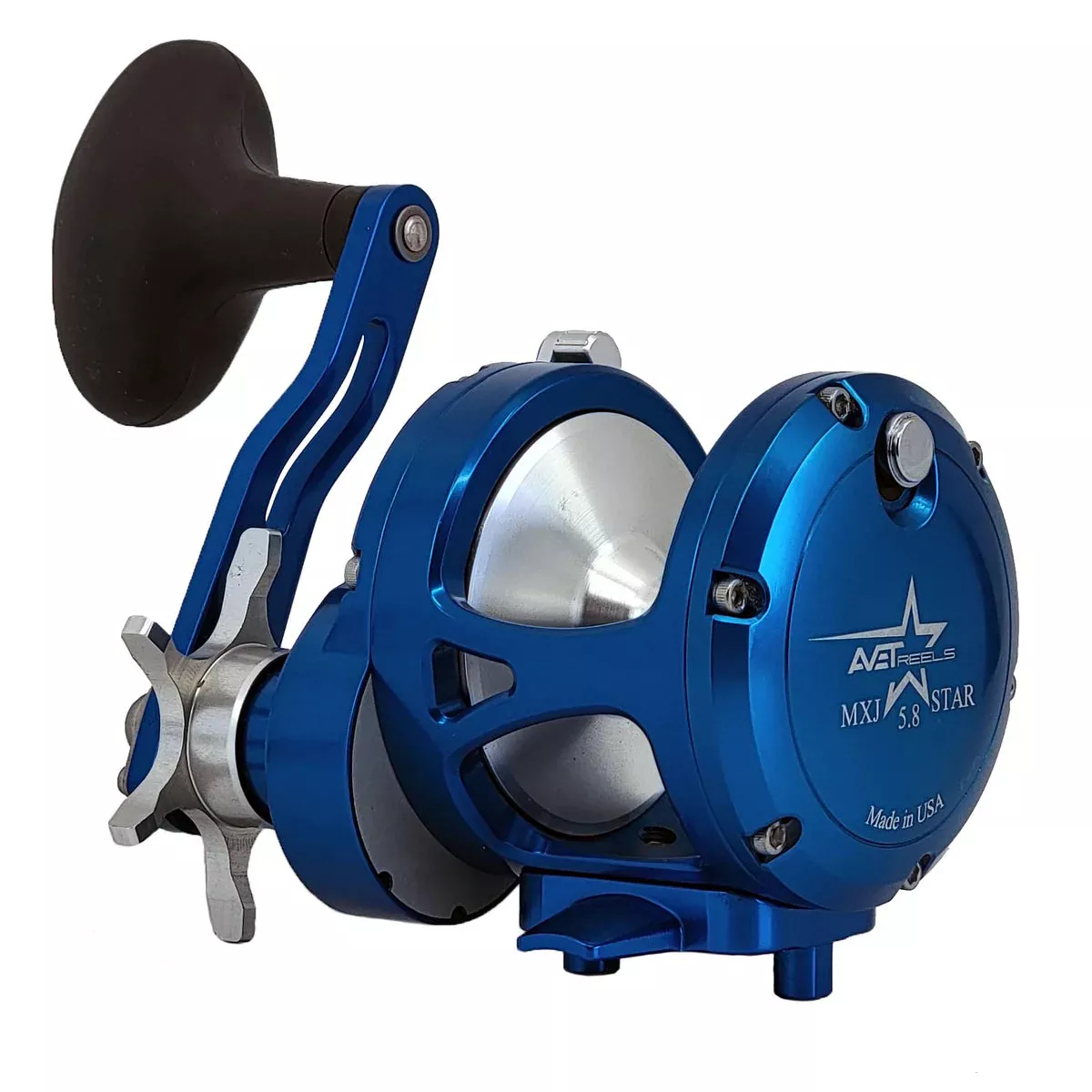 AVET MXJ 5.8 Star Narrow-Width Reel- Blue RH