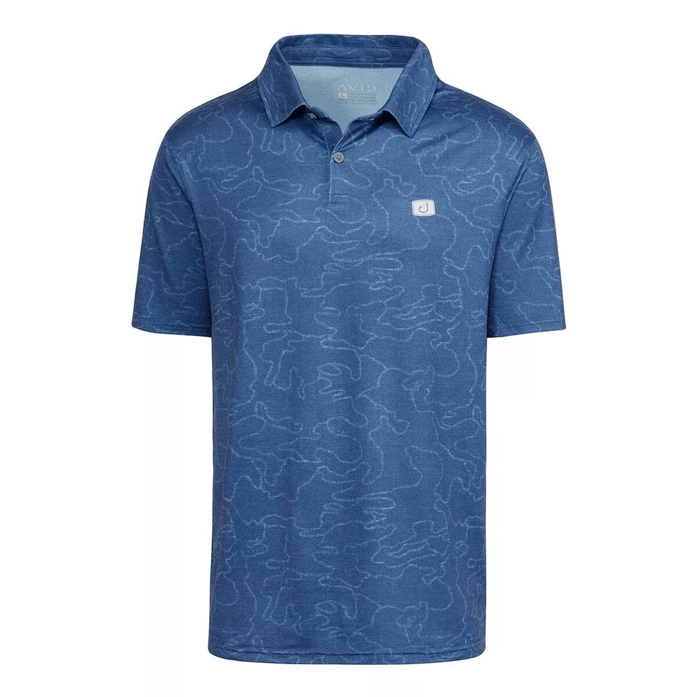 AVID Adrift Camo Pacific Performance Polo