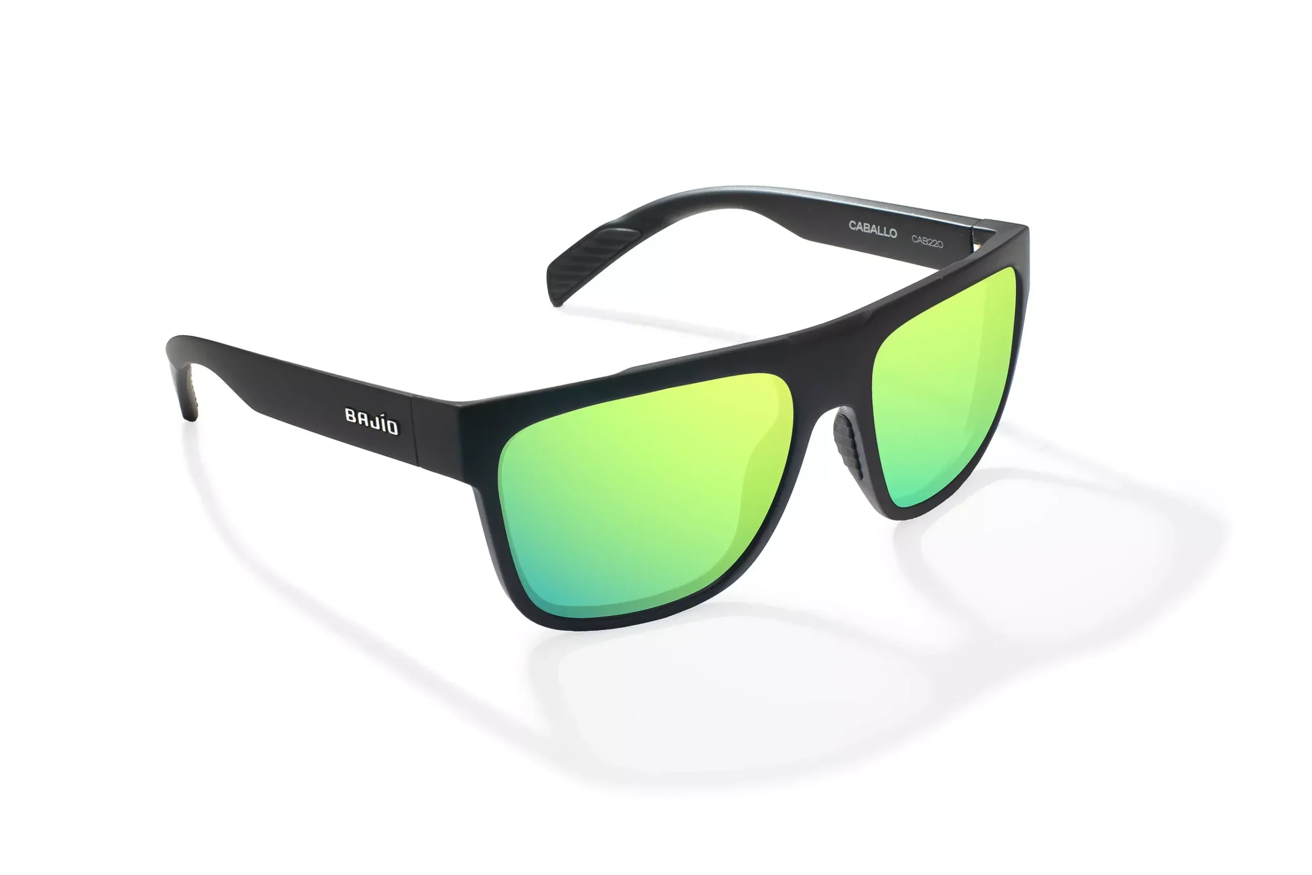 BAJIO Caballo Green Mirror Polycarbonate Lens -Black Matte Frame - XL Fit