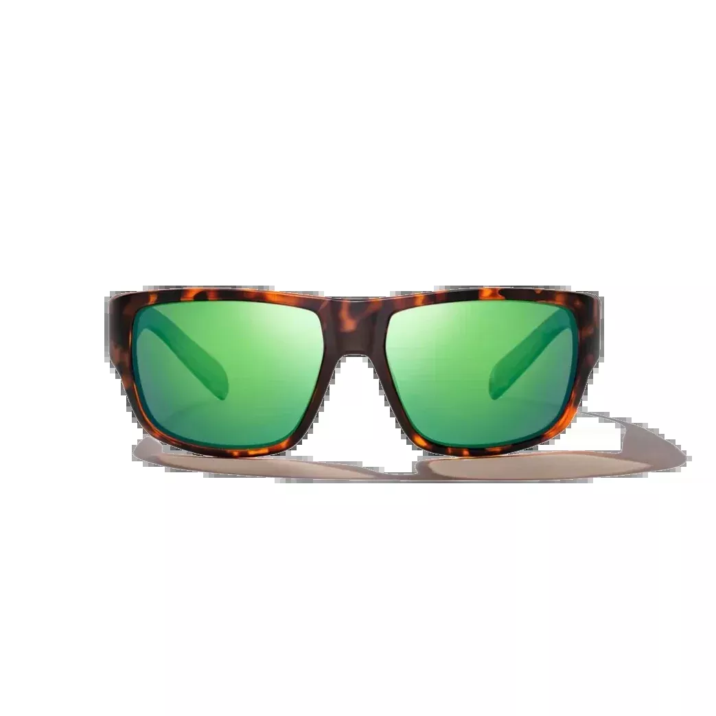 BAJIO Piedra Brown Tortoise Matte | Green Mirror Glass