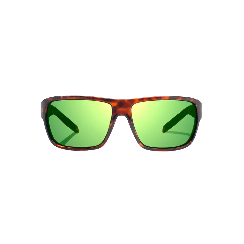 BAJIO Rigolets Brown Tortoise Gloss | Green Mirror Glass