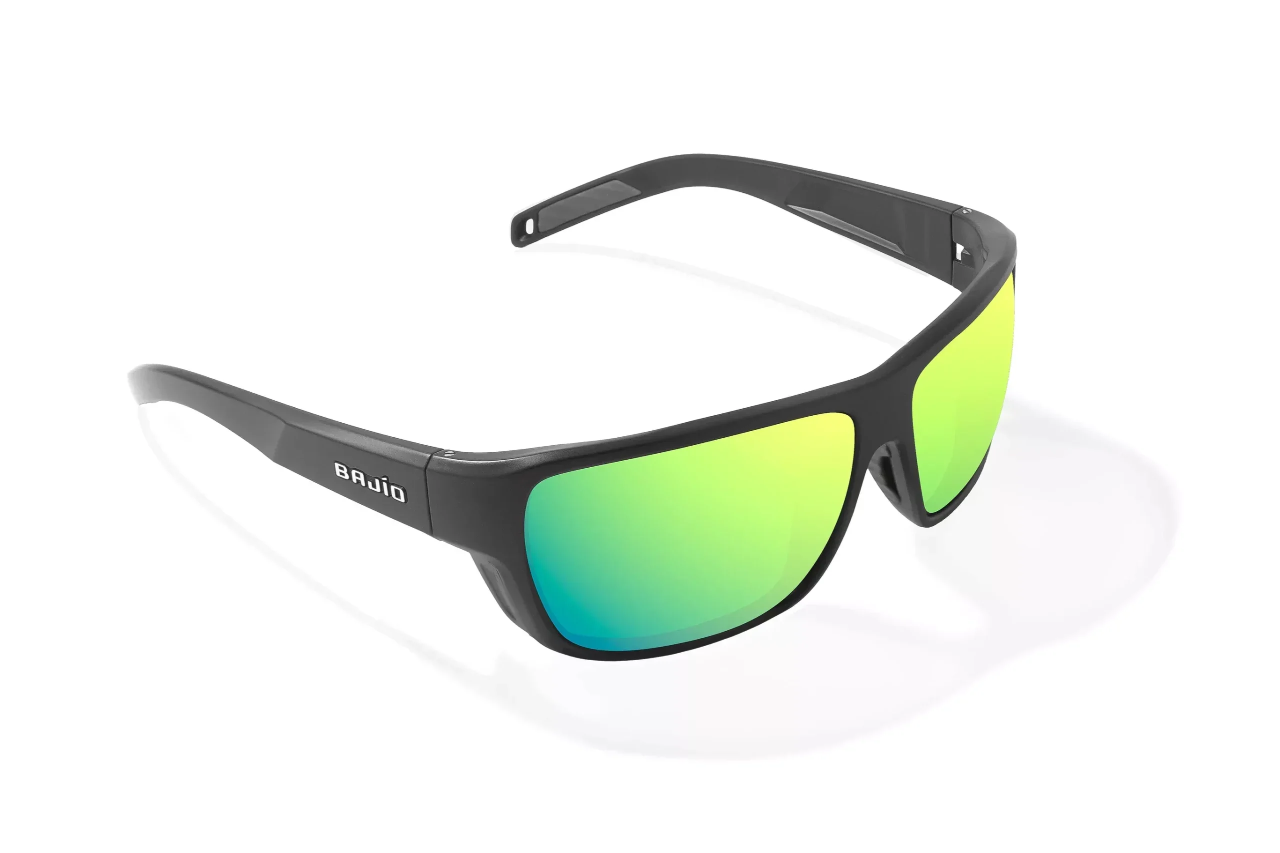 BAJIO Rigolets Green Mirror Lens - Black Matte Frame