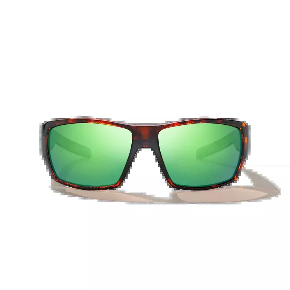 BAJIO Vega Brown Tortoise Matte | Green Mirror Glass