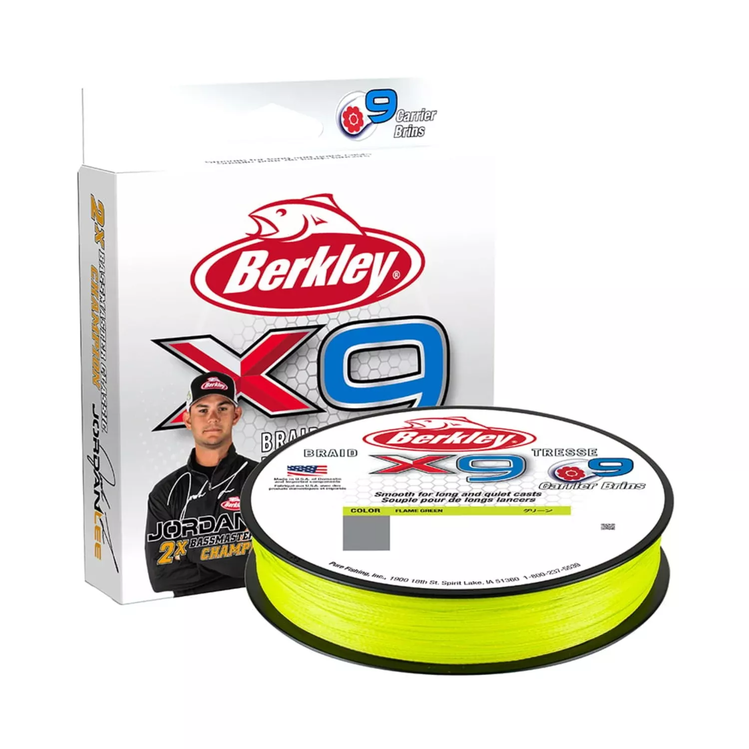 Berkley Jordan Lee x9 Braid Flame Green WN