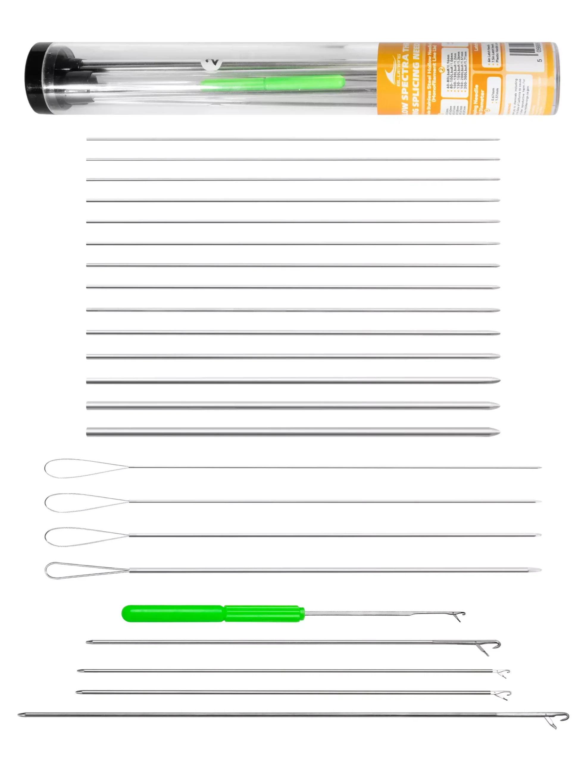 BLUEWING V3 Hollow Splicing Needle Kit 6in