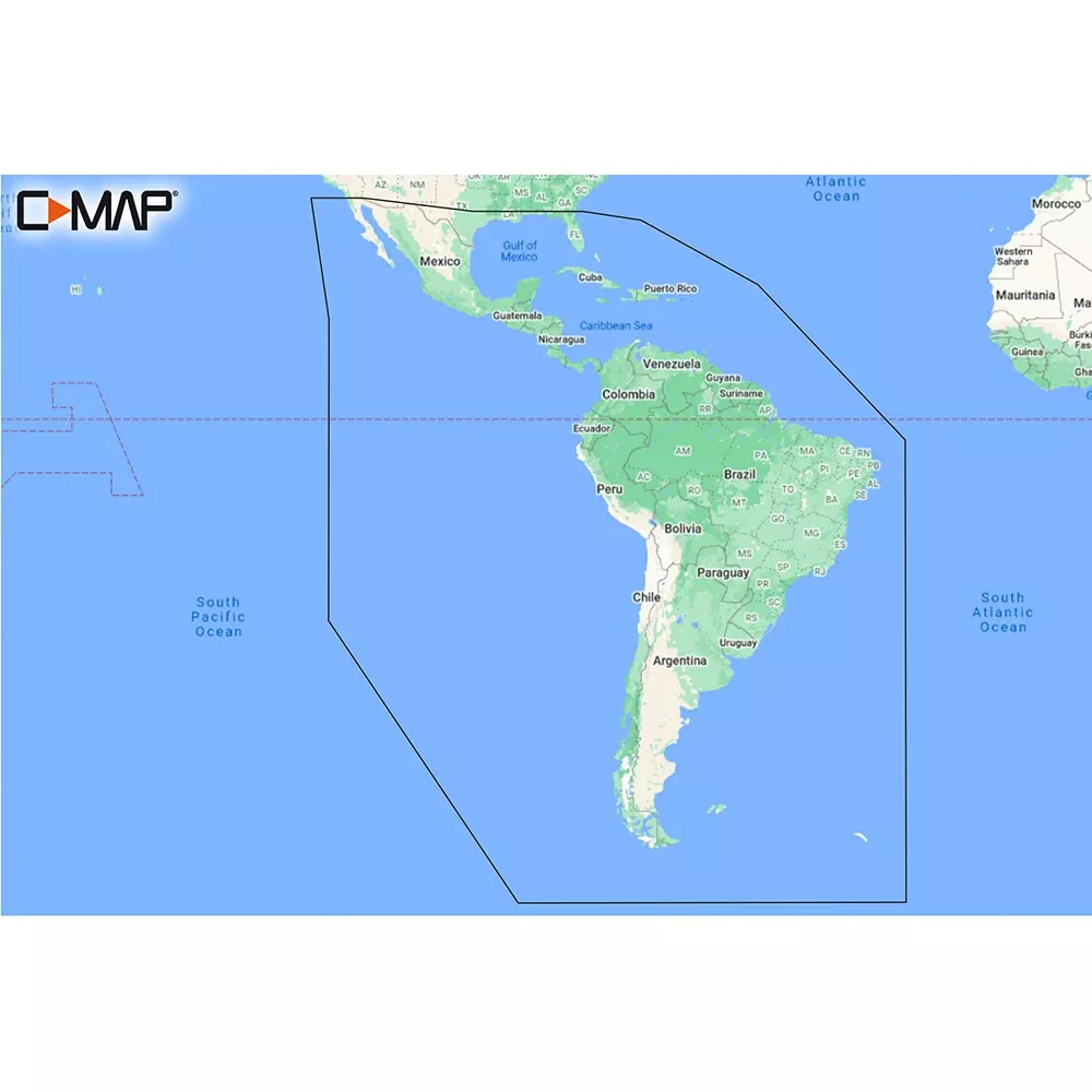 C-MAP M-SA-Y038-MS Discover South AmericaCaribbean [M-SA-Y038-MS]