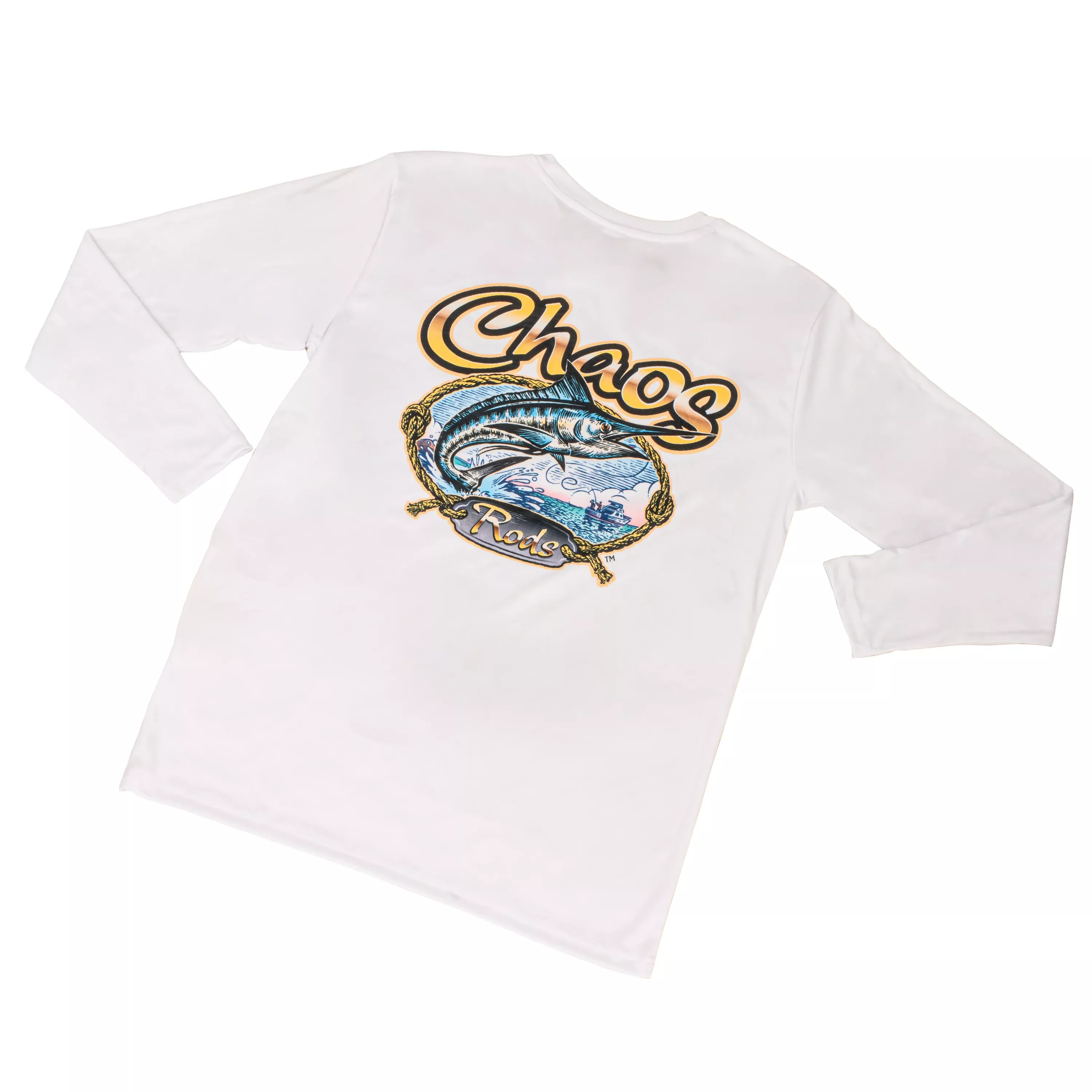 CHAOS "Rods" Logo BW - Mens Xtreme-Tek Long Sleeve Shirt