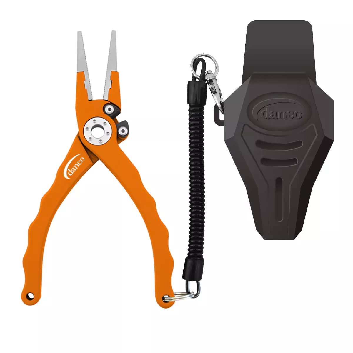 DANCO Admiral 7.5" Aluminum Pliers with Sheath - Orange