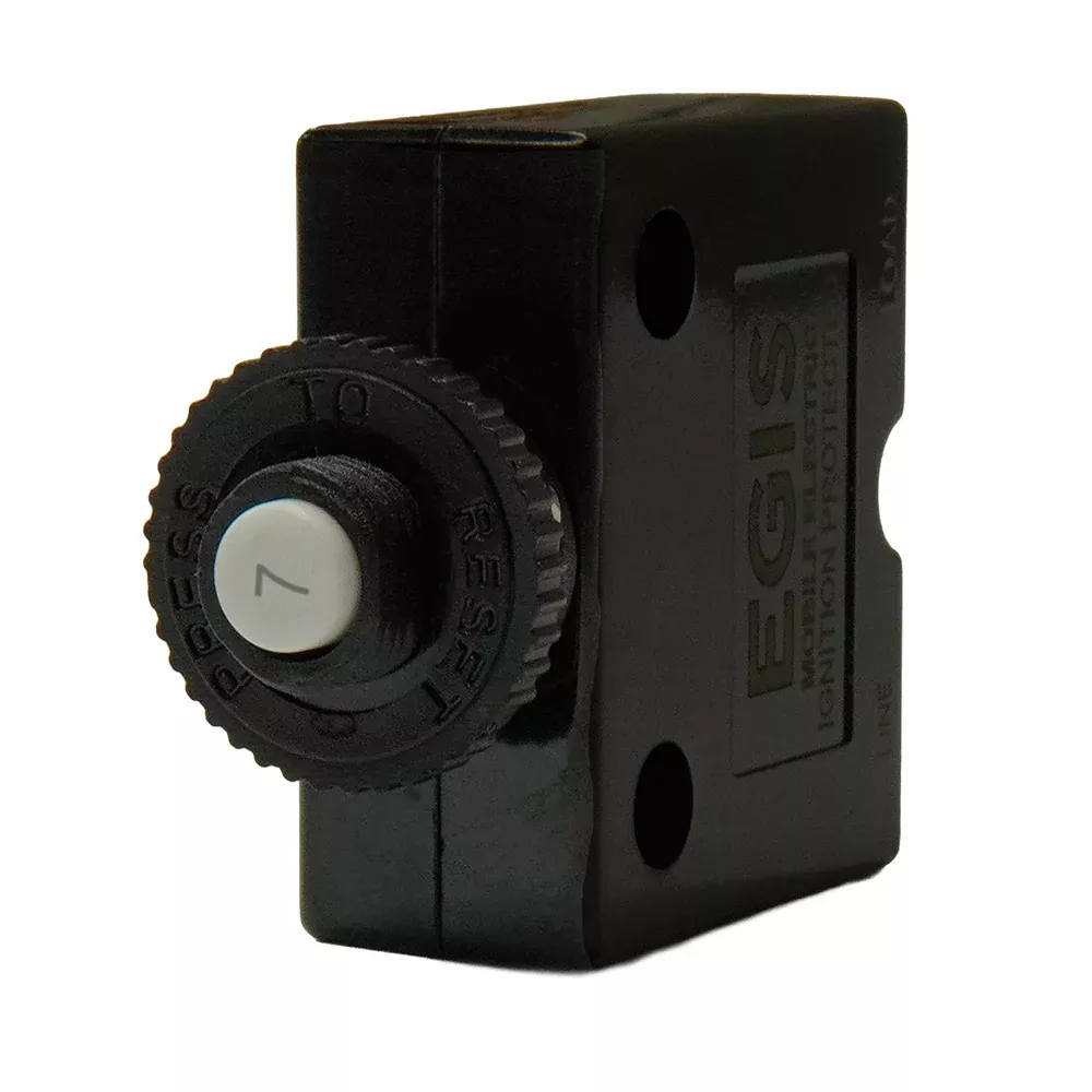 Egis 7A Push Button Panel Mount Circuit Breaker - Spade Terminal [4711-07]