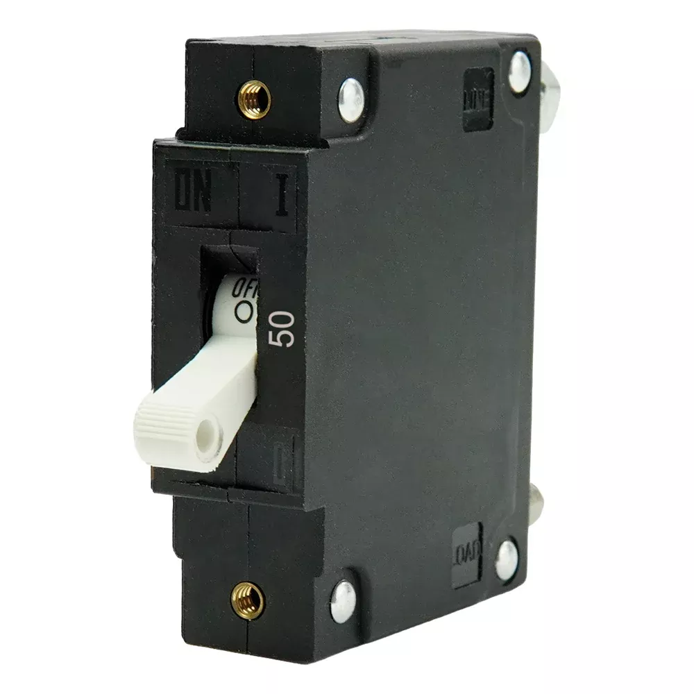 Egis C Series White Toggle Panel Mount Circuit Breaker - Single Pole 50A [3501-050]