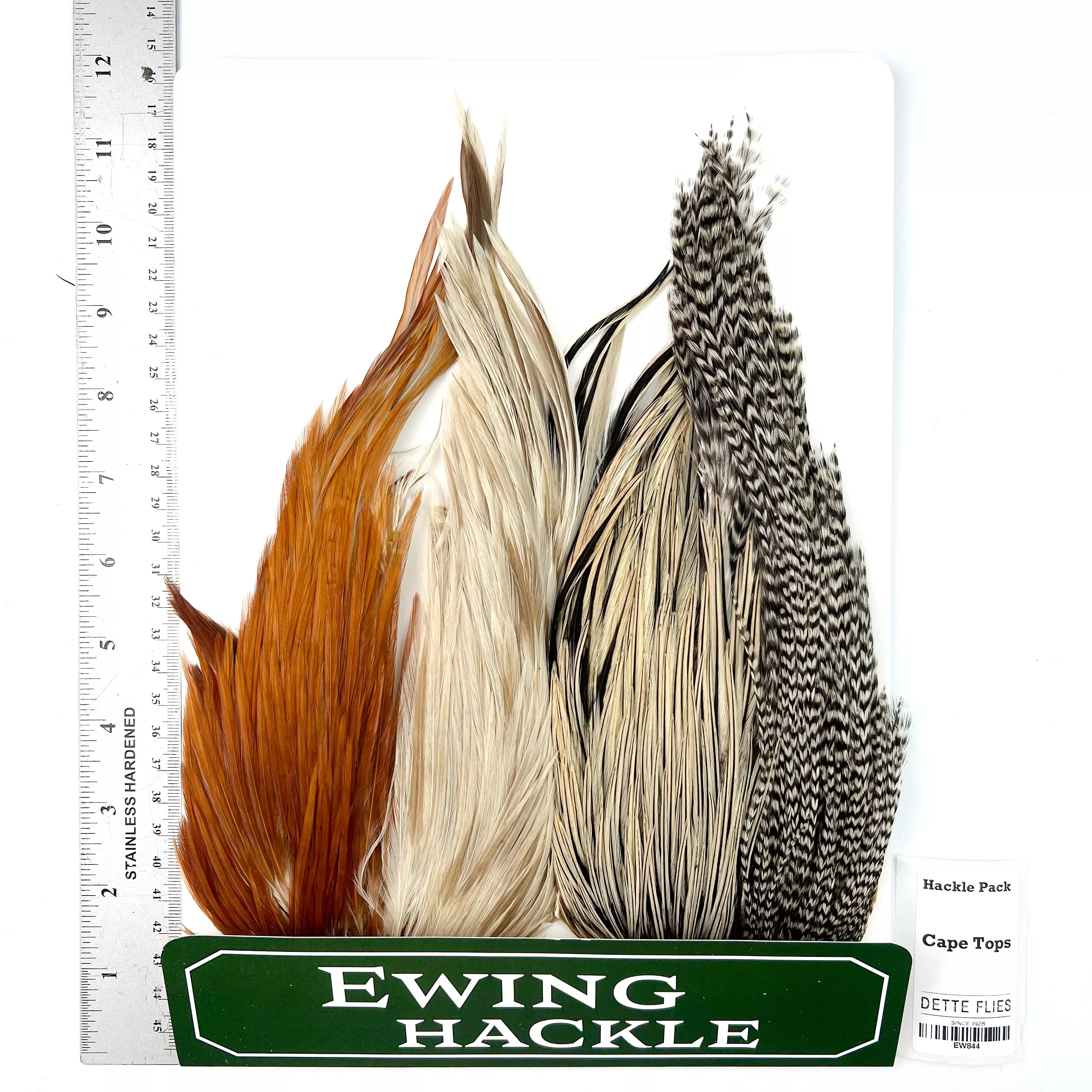 Ewing Hackle Pack - Four Half Cape Tops (844)
