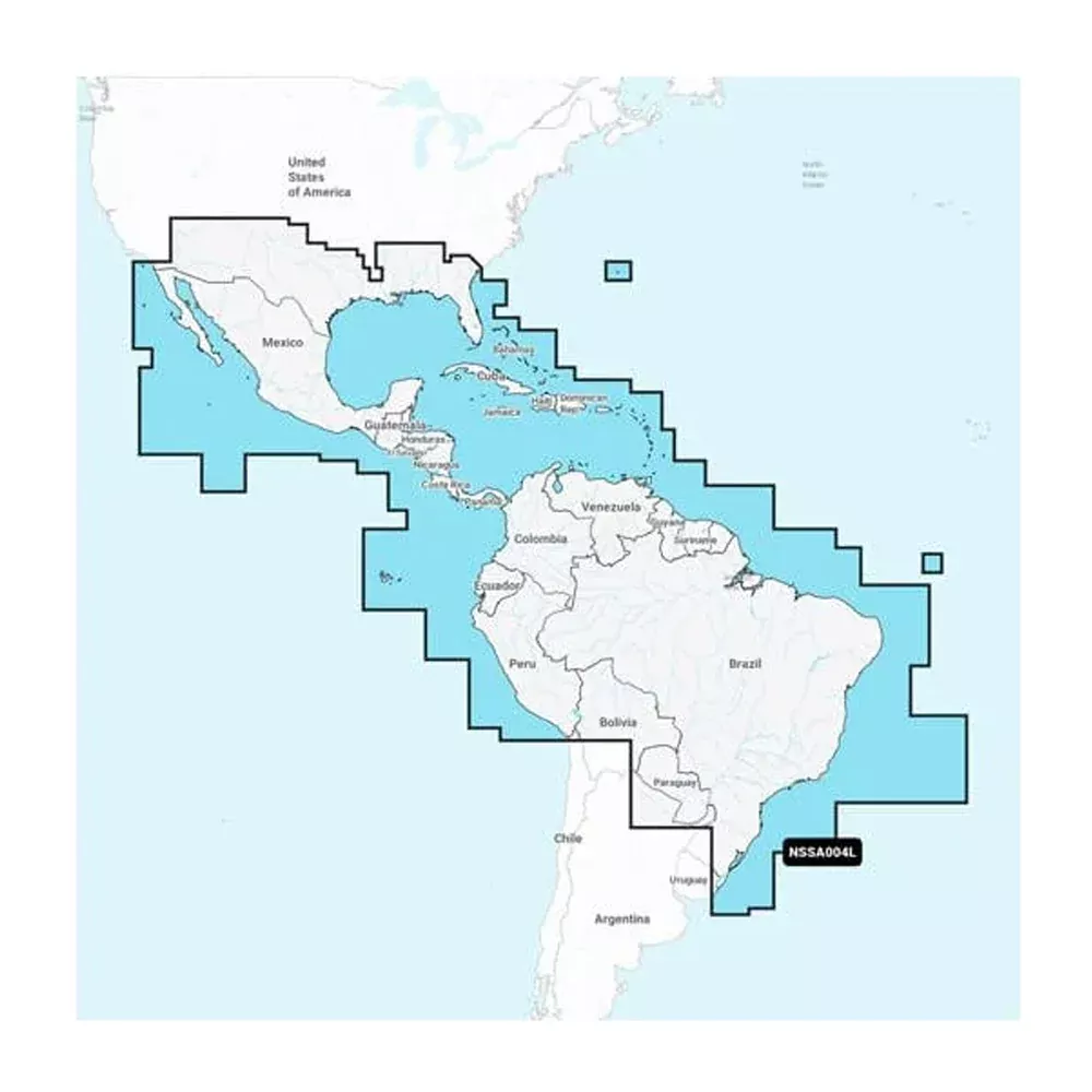 Garmin Navionics+ NSSA004L - Mexico, the Caribbean to Brazil - InlandCoastal Marine Chart [010-C1285-20]