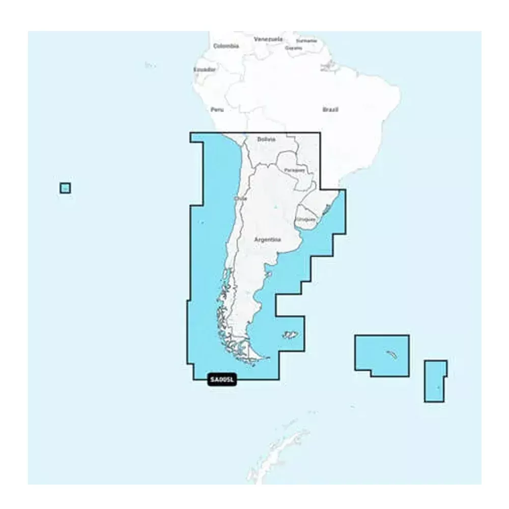 Garmin Navionics+ NSSA005L - Chile, ArgentinaEaster Island - Marine Chart [010-C1286-20]