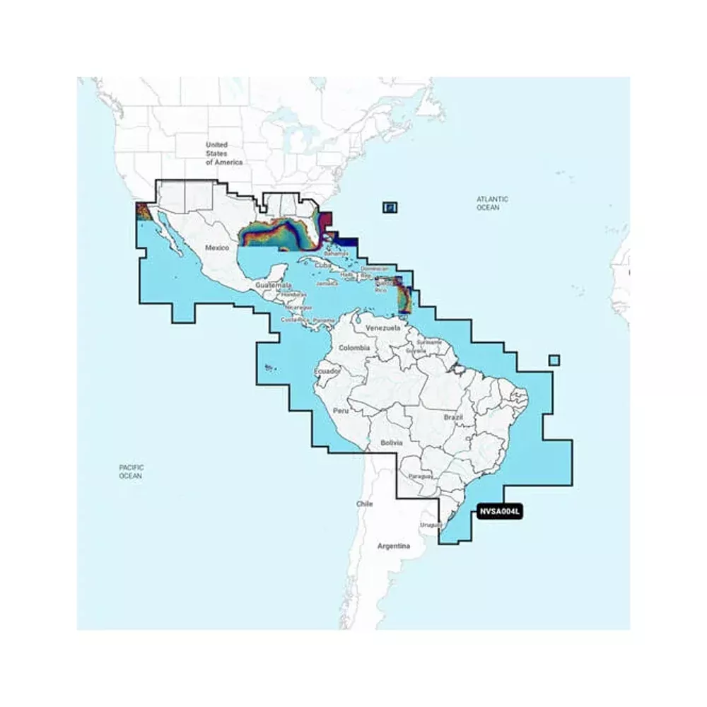 Garmin Navionics Vision+ NVSA004L -Mexico, the Caribbean to Brazil - InlandCoastal Marine Charts [010-C1285-00]