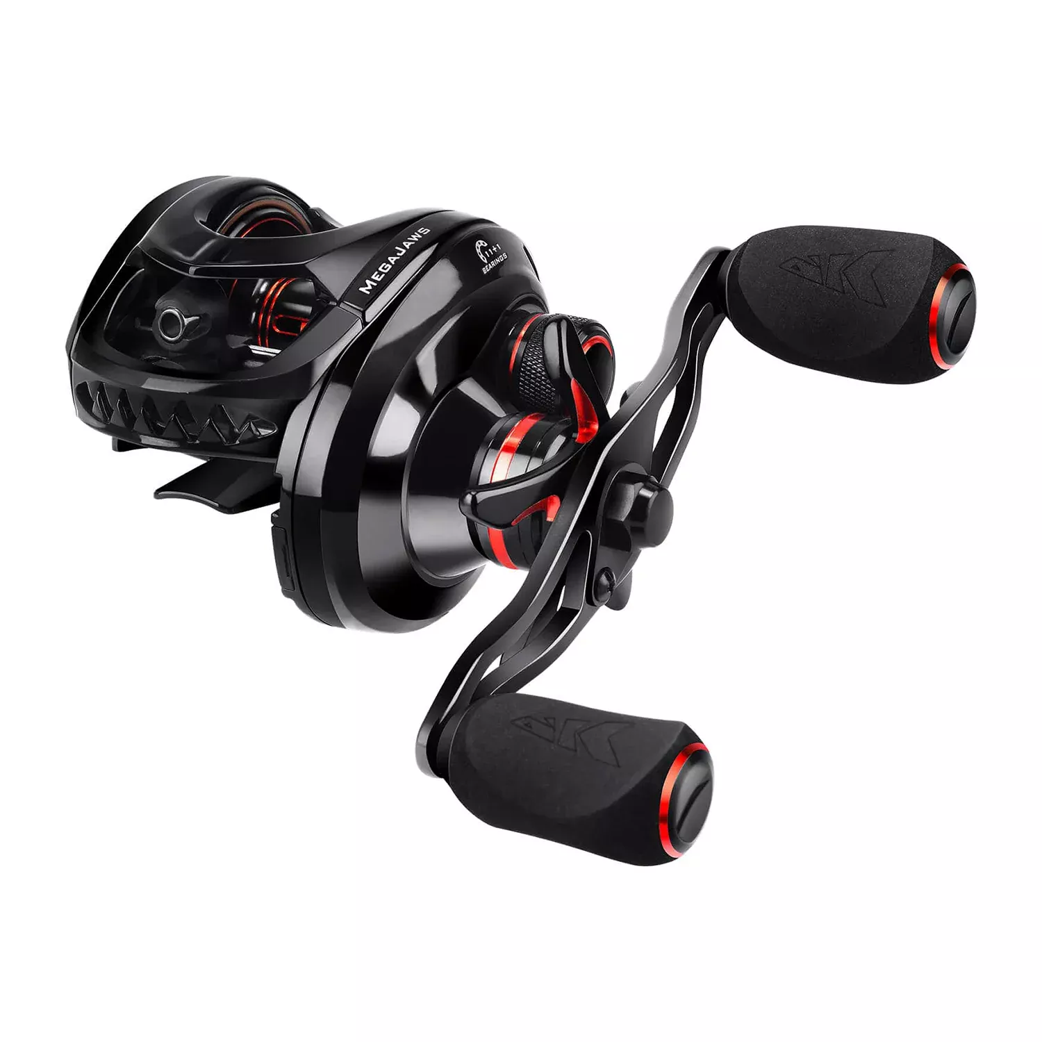 KastKing MegaJaws Blacktip Casting Reel 7.2:1 LH | KRLCSTMJ-72LBK-C