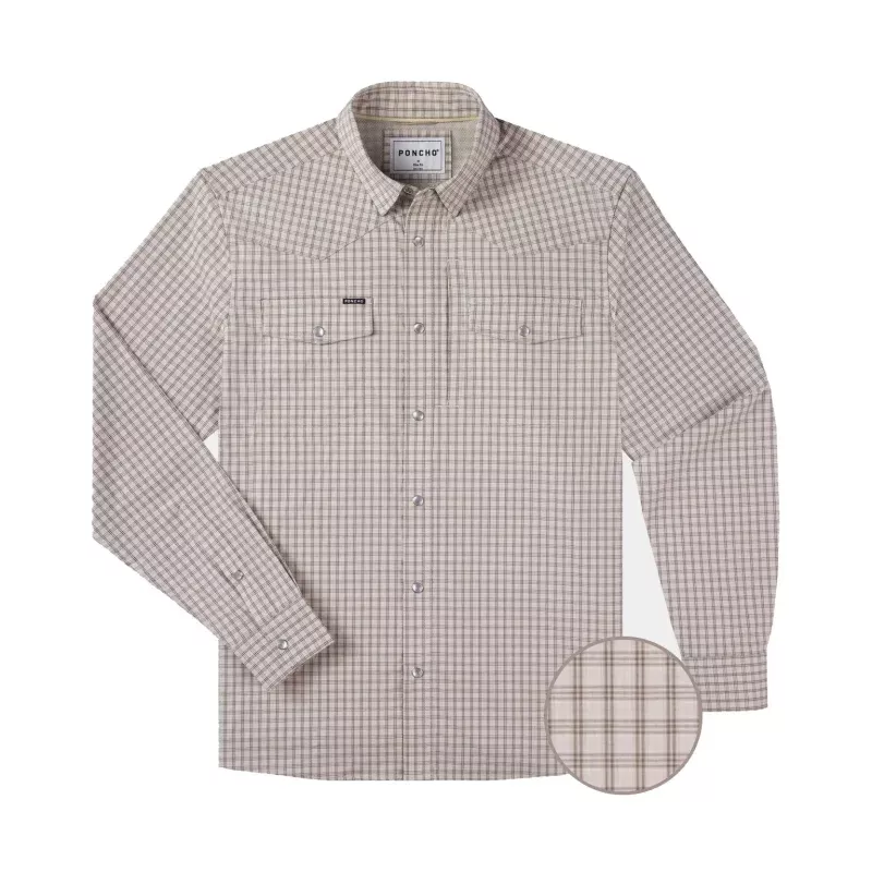 &L&XL&2XL&3XL|Regular|Brown / Tan / Grey Plaid|S&M