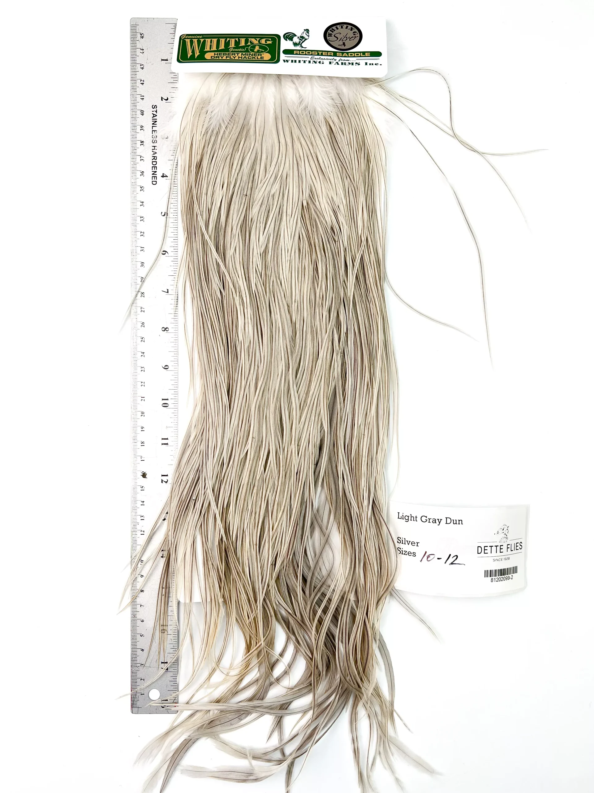 Light Gray Dun - Whiting Hebert Rooster Saddle | Silver Grade (#2)