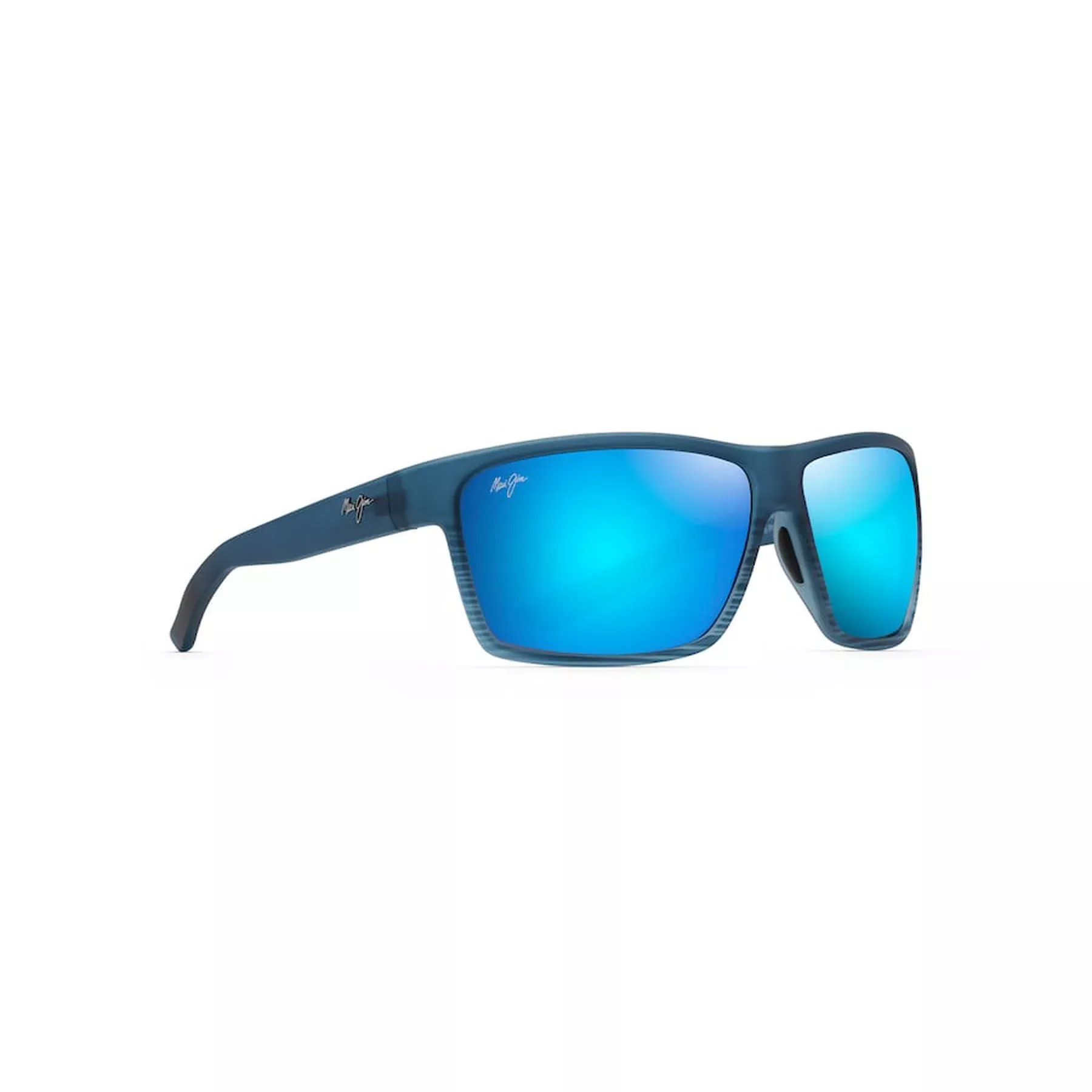 MAUI JIM Alenuihaha Sunglasses Black Blue Stripe | Blue Hawaii