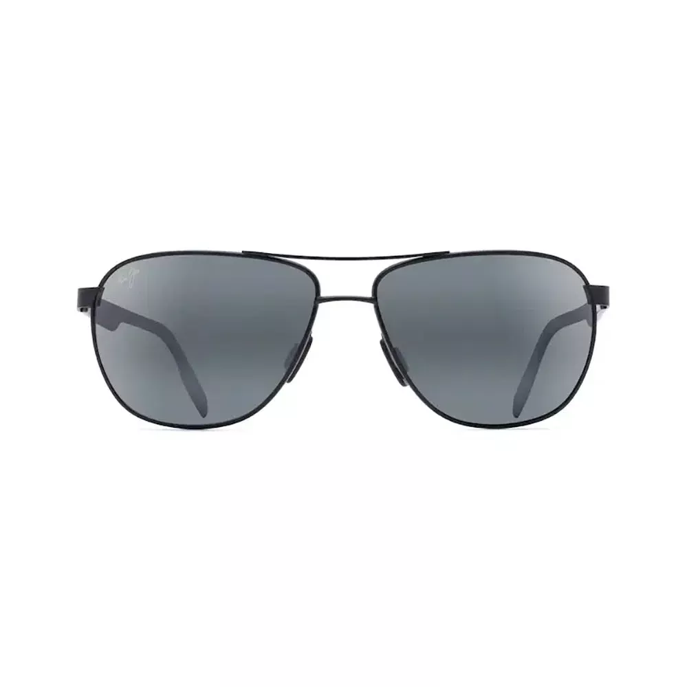 MAUI JIM Castles Sunglasses Matte Black | Neutral Grey