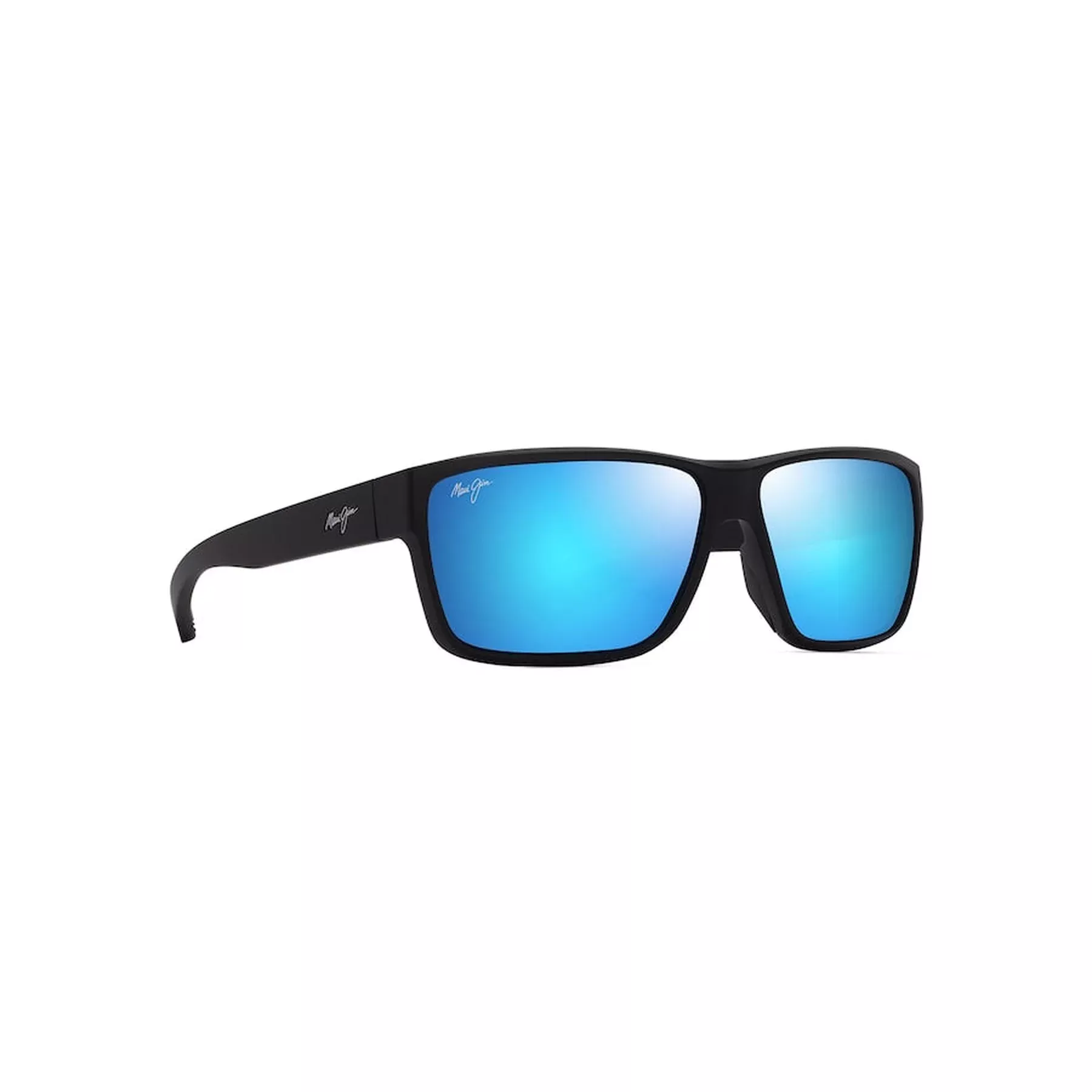 MAUI JIM Uila Sunglasses Matte Black |Blue Hawaii