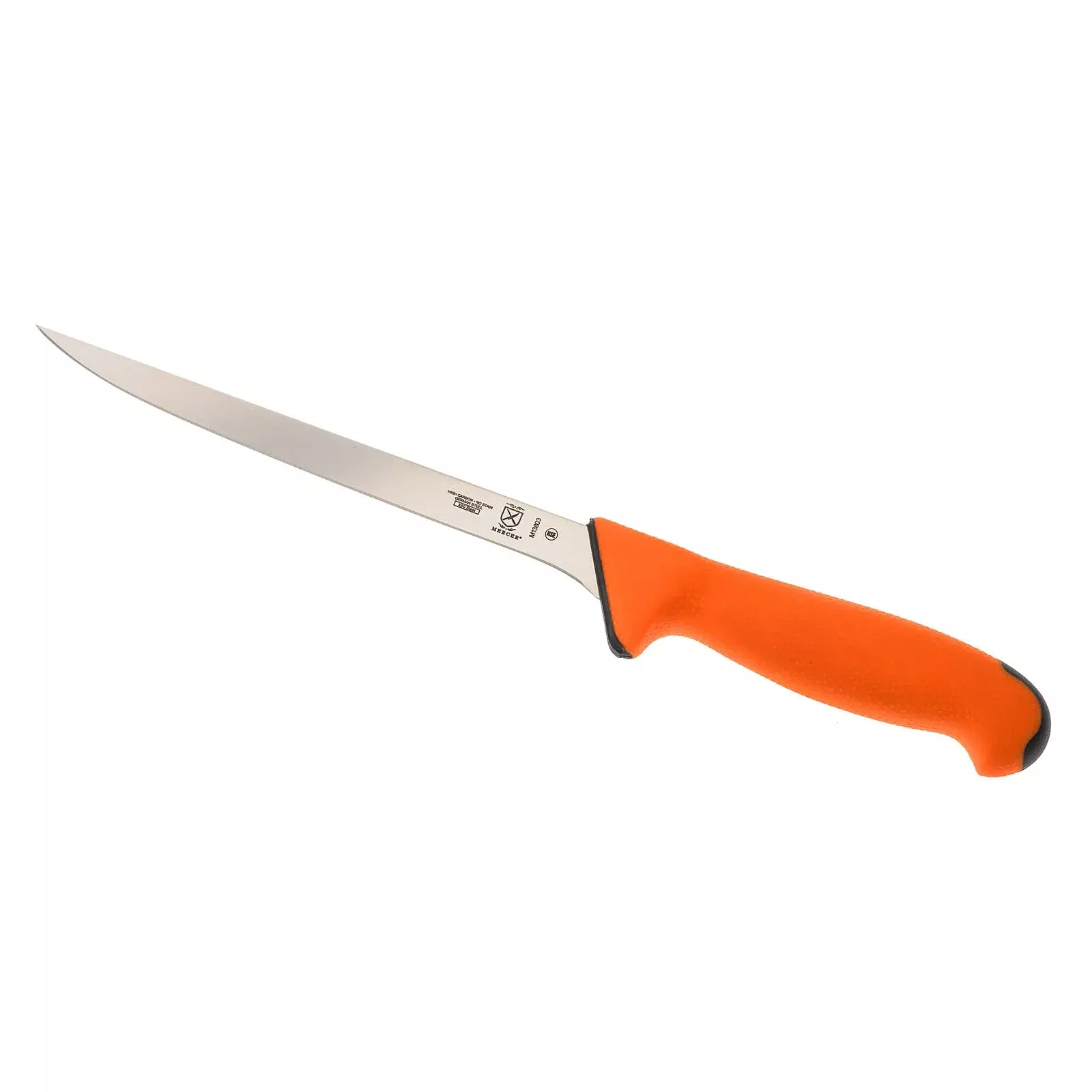 MERCER SPORT Flexible Filet Knife with Orange Sport Handle