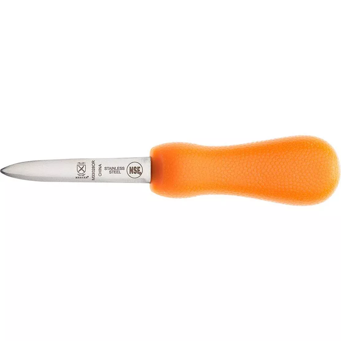 MERCER SPORT Orange Sport Handle 3" Oyster Knife Boston Style
