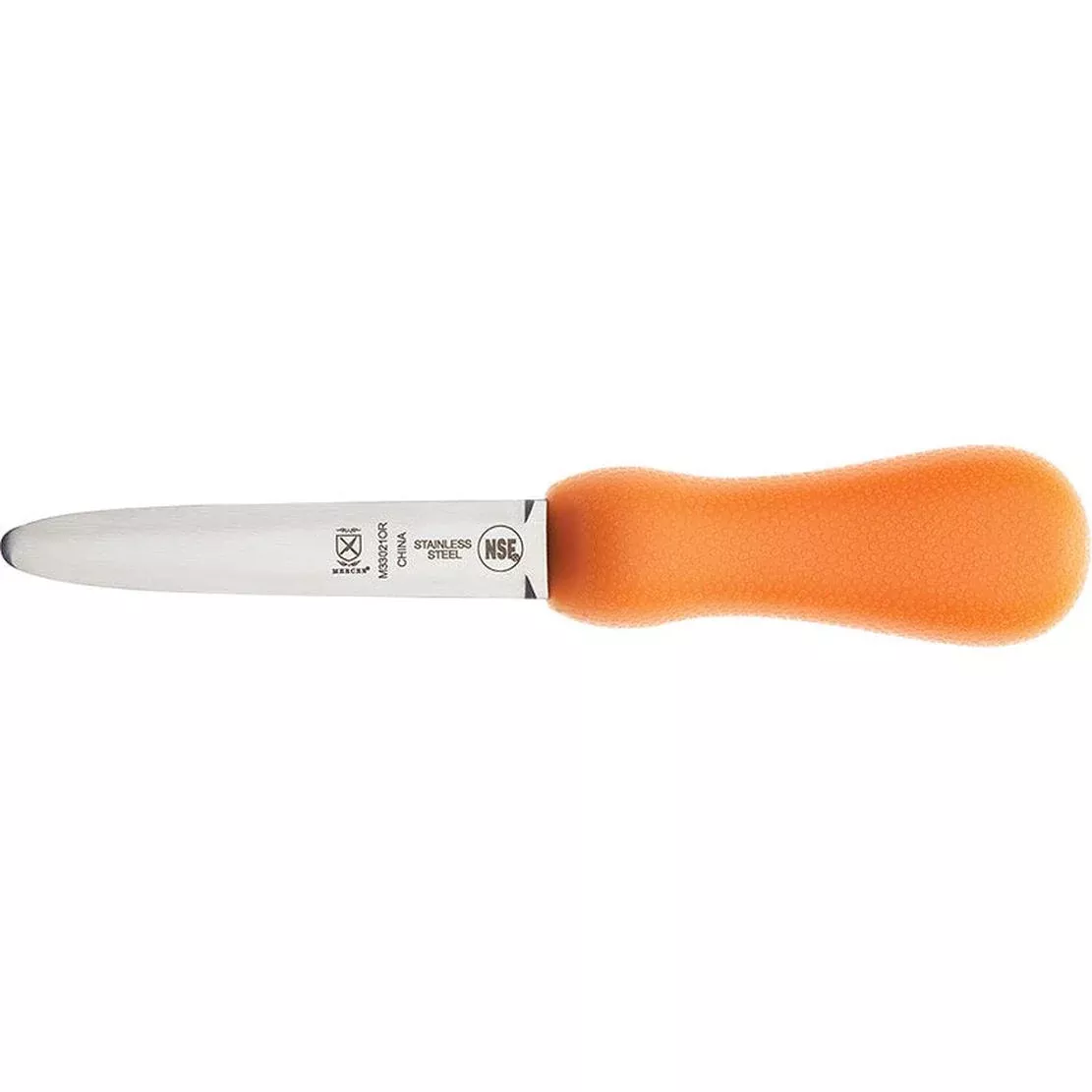 MERCER SPORT Orange Sport Handle4" Oyster Knife Galveston Style