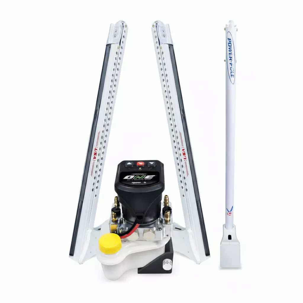 Power-Pole Blade ONE Pump BLS Shallow Water Anchor System - 8' - Dual Blade - USA Themed Color [PP-2-BLS-8-250E]