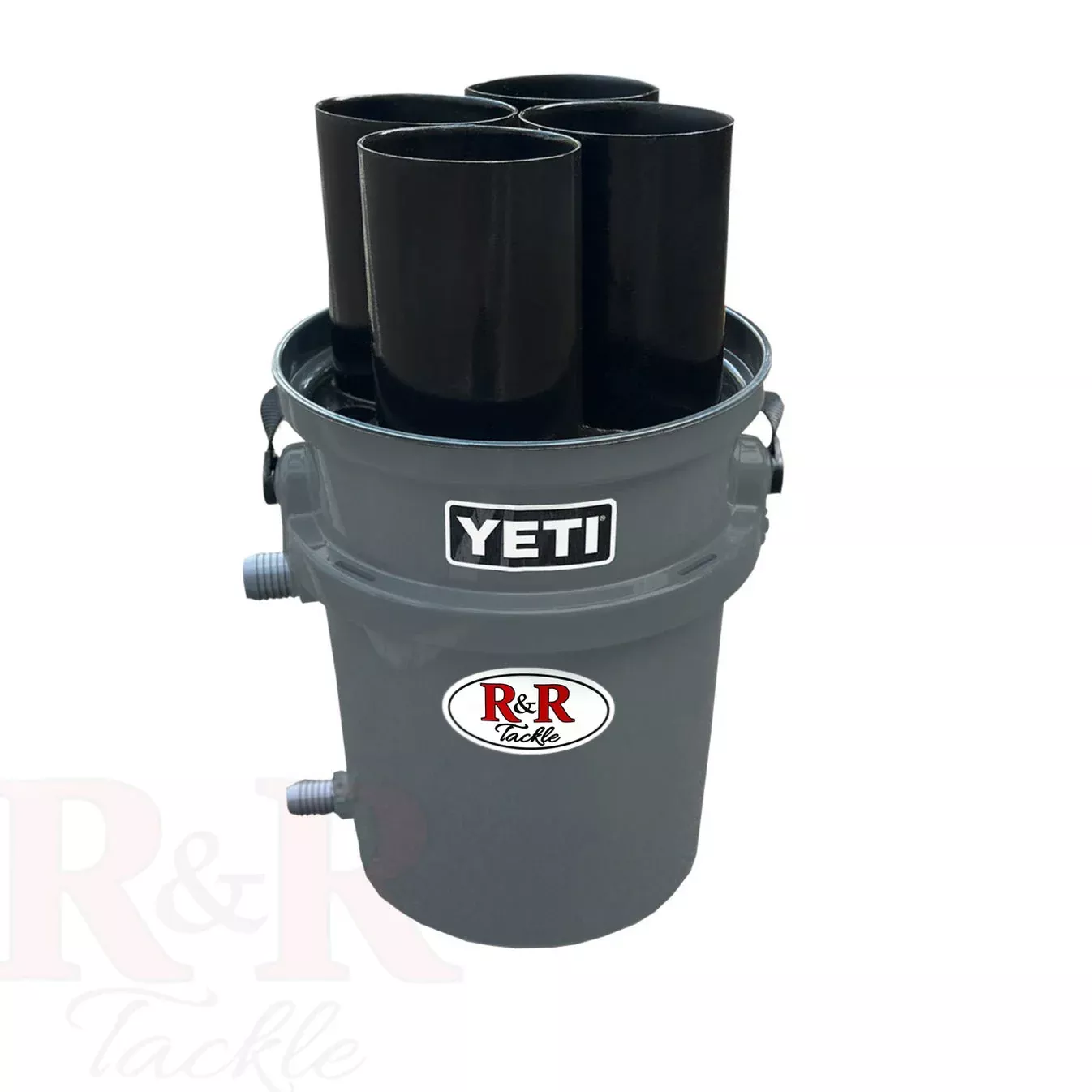 R&R Four-Tube Live Bait 16" Tall Bucket
