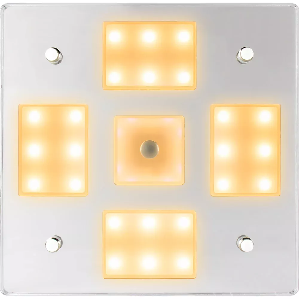 Sea-Dog Square LED Mirror Light w/On/Off Dimmer - WhiteBlue [401840-3]