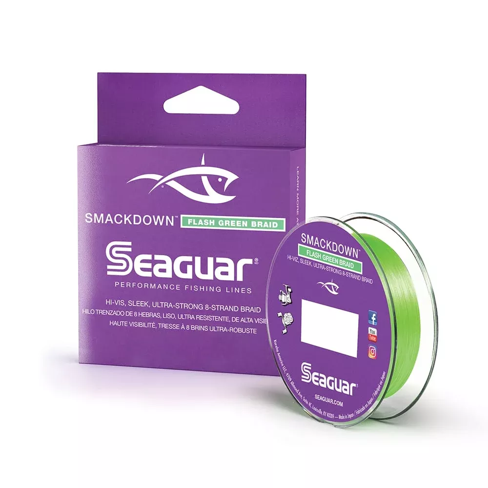 Seaguar Smackdown Braided Line Flash Green 150yd