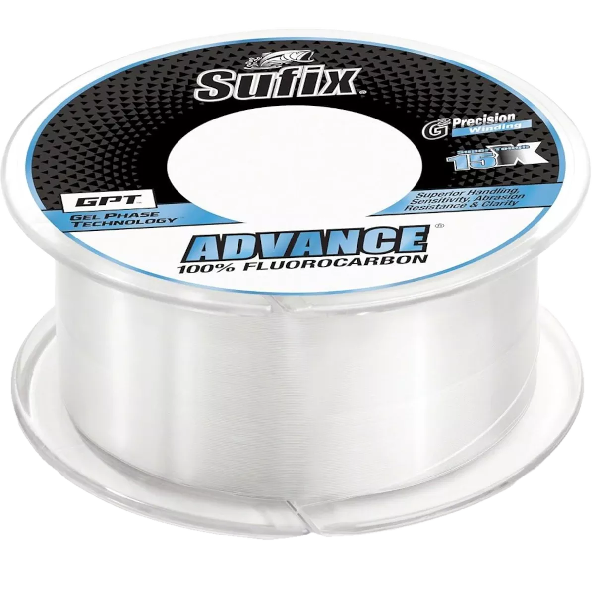 Sufix Advance Fluorocarbon Fishing Line, 10lb Test, 200 Yd Spool