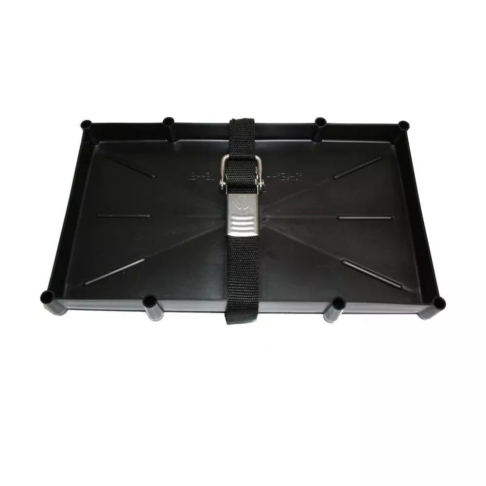 T-H Marine 31 Series Battery Holder Tray w/Stainless Buckled Strap [NBH-31-SSC-DP]