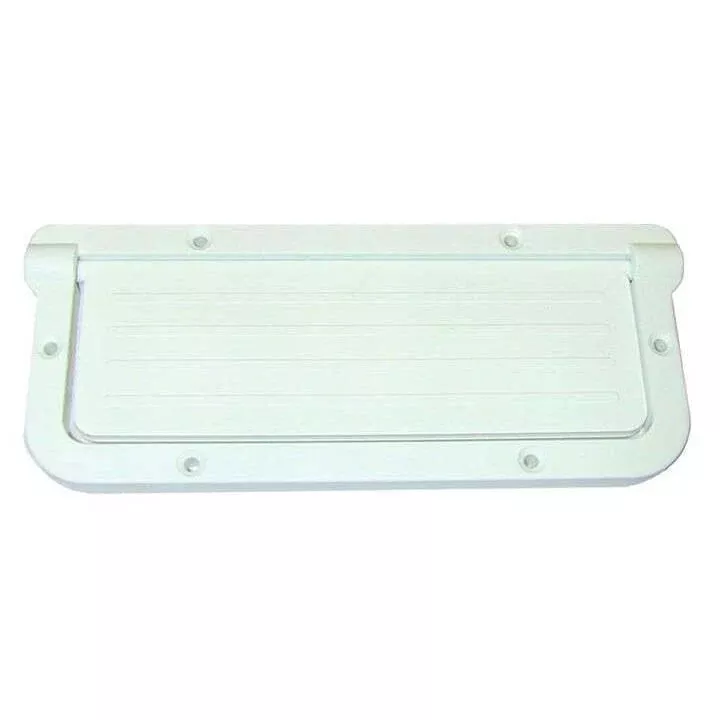 T-H Marine Large Rectangular Scupper - White [LRS-2-DP]