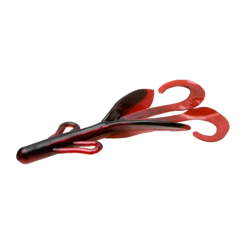 Zoom Brush Hog 6” – Red Shad 8pk