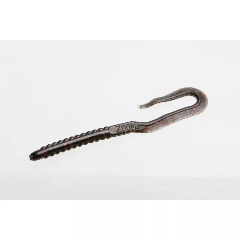 Zoom U Tail Worm|Black&Black Red Glitter&Green Pumpkin&Junebug&Suppernong